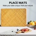 thumbnail image 3 of Pack of 4, Natural Seagrass Place MatHand-Woven Rectangular Rattan Placemats Straw Tea Cup Mat Potho, 3 of 5