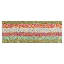 Pioneer Flower Floral Print Pattern Kitchen Rug Mat,Kitchen Runner Rugs Non Skid Washable,Decorative Kitchen Floor Mats for Kitchen,Sink,Laundry,17"X47"