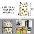 thumbnail image 2 of Naloa Kawaii Mexican Avocado Drawstring Backpack String Bag Cinch Water Resistant for Gym Shopping Sport Yoga, 2 of 6
