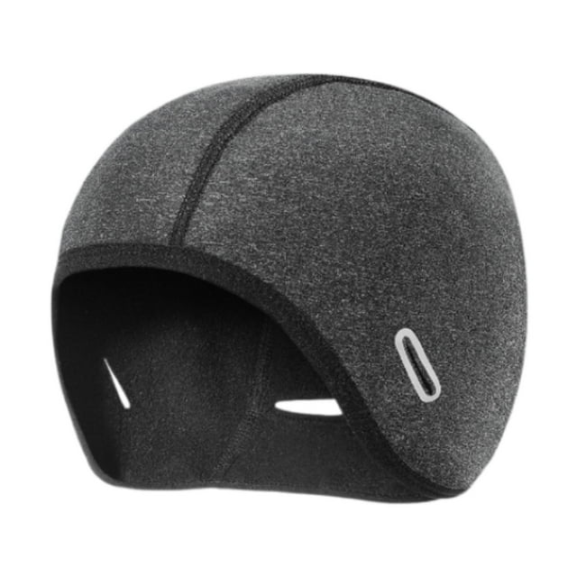 Lipstore Bonnet de Crâne Doublure de Casque Casquette de Cyclisme Chapeau Thermique Confortable pour Temps Froid Vélo avec Trou pour Queue de Cheval