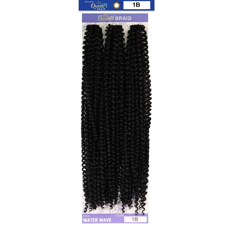 2 pack) QueenB Braid 3X Water Wave Value Pack - #1B - Walmart.com