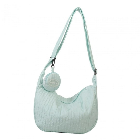 Bolso cruzado para mujer, bolso de mano, bolso de hombro a la moda, bolso informal de playa de verano para ir al trabajo con cremallera, bolso de moda , Azul claro Fernando Bolsos cruzados