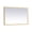 Brass, variant on Elegant Decor Pier 20x40 inch LED mirror with adjustable color temperature 3000K/4200K/6400K in black