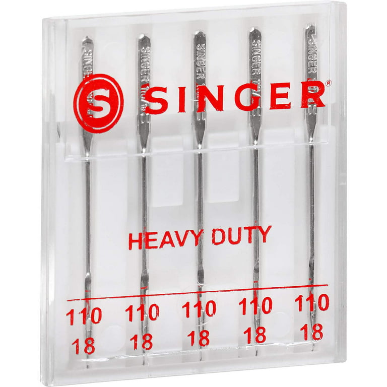 12 Packs: 5 Ct. (60 Total) Singer Heavy Duty Sewing Machine Needles, Size: 0.29 x 3.56 x 2.38, Silver