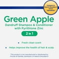 thumbnail image 2 of Equate Green Apple 2 in 1 Dandruff Relief Shampoo Plus Conditioner, 23.7 fl oz, 2 of 9
