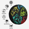 thumbnail image 6 of Kll Play Game Start Tire Cover,Universal Wheel Tire Cover For Trailer, Rv, Suv, Truck,Camper And Many Vehicle,(15 Inch), 6 of 7