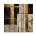 thumbnail image 3 of Designart "Marble Granite Agate with Gold Accents VII" Modern Geometric Print on Natural Pine Wood, 3 of 5