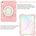 thumbnail image 5 of Allytech iPad 10th Generation Case 10.9" 2022, Rugged Protective Shockproof with Shoulder Strap Rotating Stand Three Layes Case Cover for Apple iPad 10th Gen 10.9" - Pink, 5 of 9