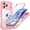 Pink, variant on For iPhone 17 Pro Case Compatible with MagSafe, Full Body Rugged Shockproof with Built-in Screen Protector, 360 Degree Military Grade Drop Protection Clear Back Magnetic Cover, Orange