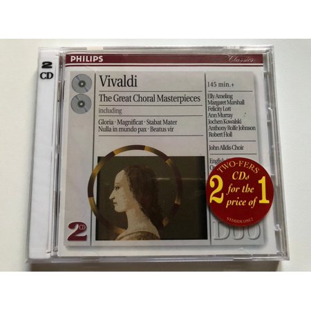Vivaldi: The Great Choral Masterpieces (CD) by John Alldis Choir (choir, chorus), Vittorio Negri (conductor)