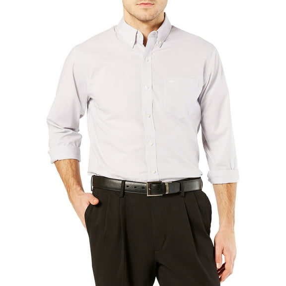 Dockers Men's Long Sleeve Comfort Flex Button Down Shirt