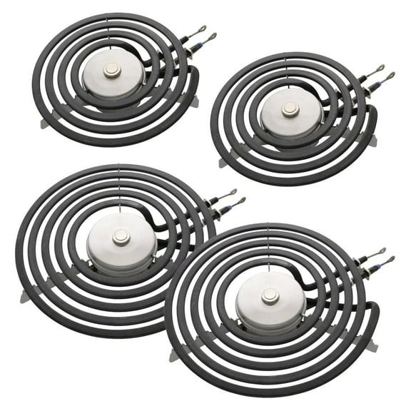 4 Pack WB30X31057 WB30X31058 Oven Range Safety Sense Sensor Heat for 240V (Four (2 6"   2 8"))