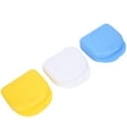 thumbnail image 2 of Estuche para dentaduras postizas de 3 piezas, caja de almacenamiento para dentaduras postizas de media boca, estuche para retenedores de ortodoncia, 2 of 15