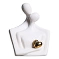 thumbnail image 1 of jifeng Abstract Lover Statue Nordic creative Crafts for Desk Office Embrace Embrace White, 1 of 8