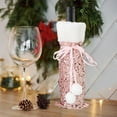 thumbnail image 6 of YIKA Christmas Wine Bottle Cover Cute Red Wine Bottle Decoration Bag Christmas Dining Table Ambiance Decoration Christmas Decoration Pink, 6 of 6