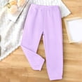 thumbnail image 2 of Kogui School Pants for Girls Girls Sweatpants Kids Joggers Athletic Pants Sweat Pants for Running 5T 6T (Light Purple,5-6 Years), 2 of 5