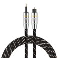 thumbnail image 1 of Greensen Toslink to Mini Plug 3.5mm Optical Fiber Digital Audio Cable SPDIF Gold Plated Connector Round, toslink to 3.5mm cable,  toslink to mini plug cable, 1 of 7