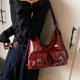 thumbnail image 5 of Bolsa de hombro de damas de mochila casual elegante para el trabajo de vacaciones que sale de compras de citas Rojo, 5 of 8