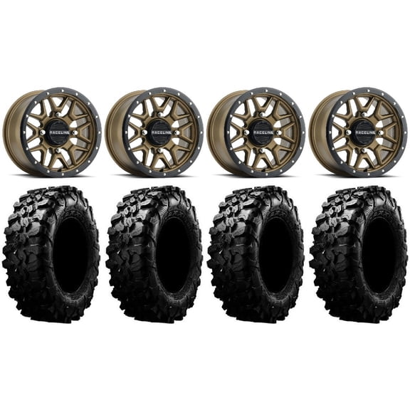 Raceline Krank 15" Wheels Bronze 31" Carnivore Tires Polaris RZR XP 1000 / PRO XP / Ranger XP 900/1000
