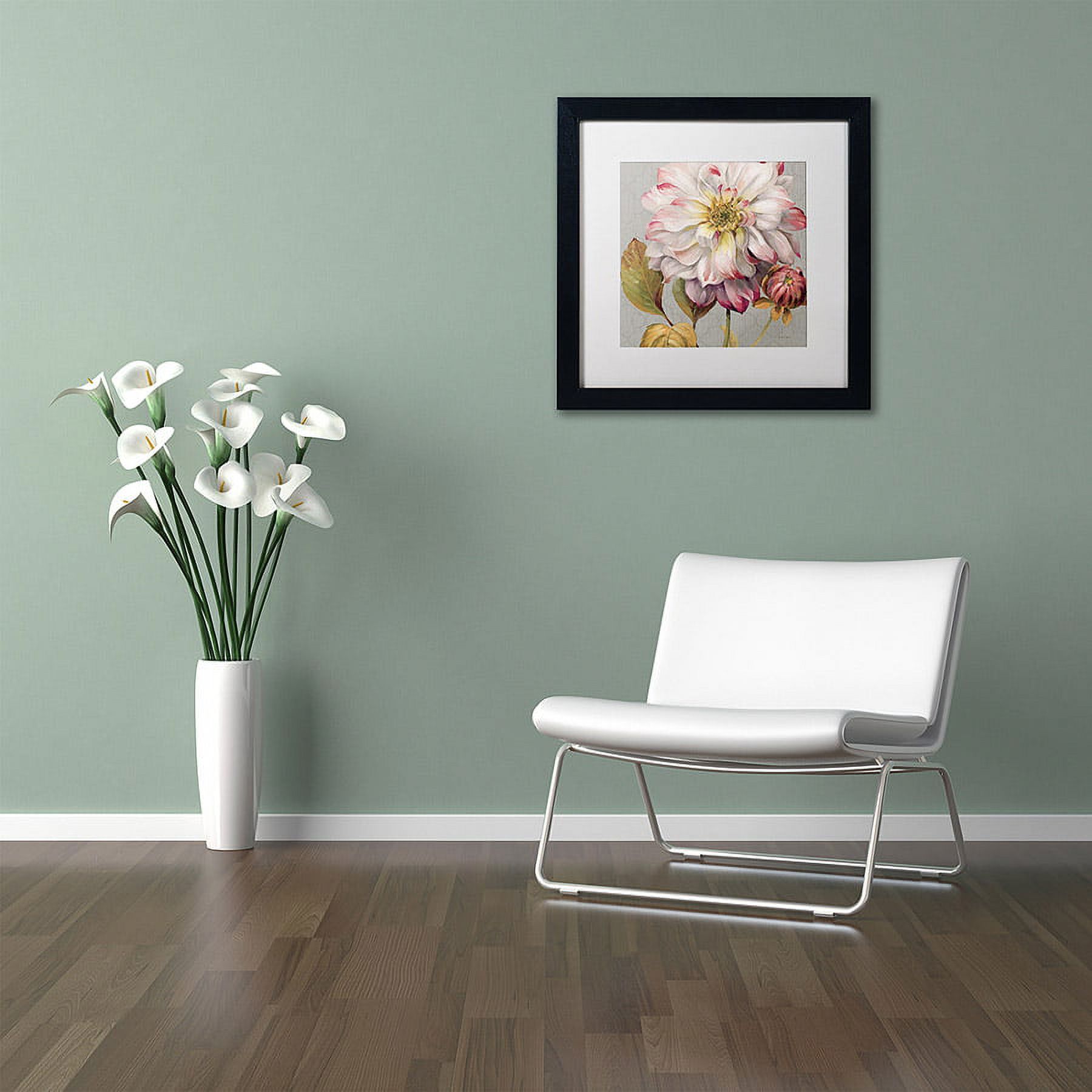 Trademark Fine Art "Classically beautiful II" Canvas Art by Lisa Audit, White Matte, Black Frame