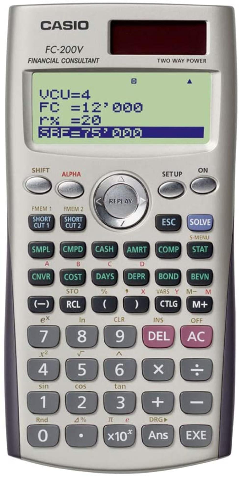casio fc 200v calculator