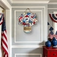 thumbnail image 7 of Memorial Day Saving!4th of July Decorations, The US Independence Day Round Wooden Sign Pendant Festival Star And Stripe Wooden Ornament Welcome Sign, 7 of 7
