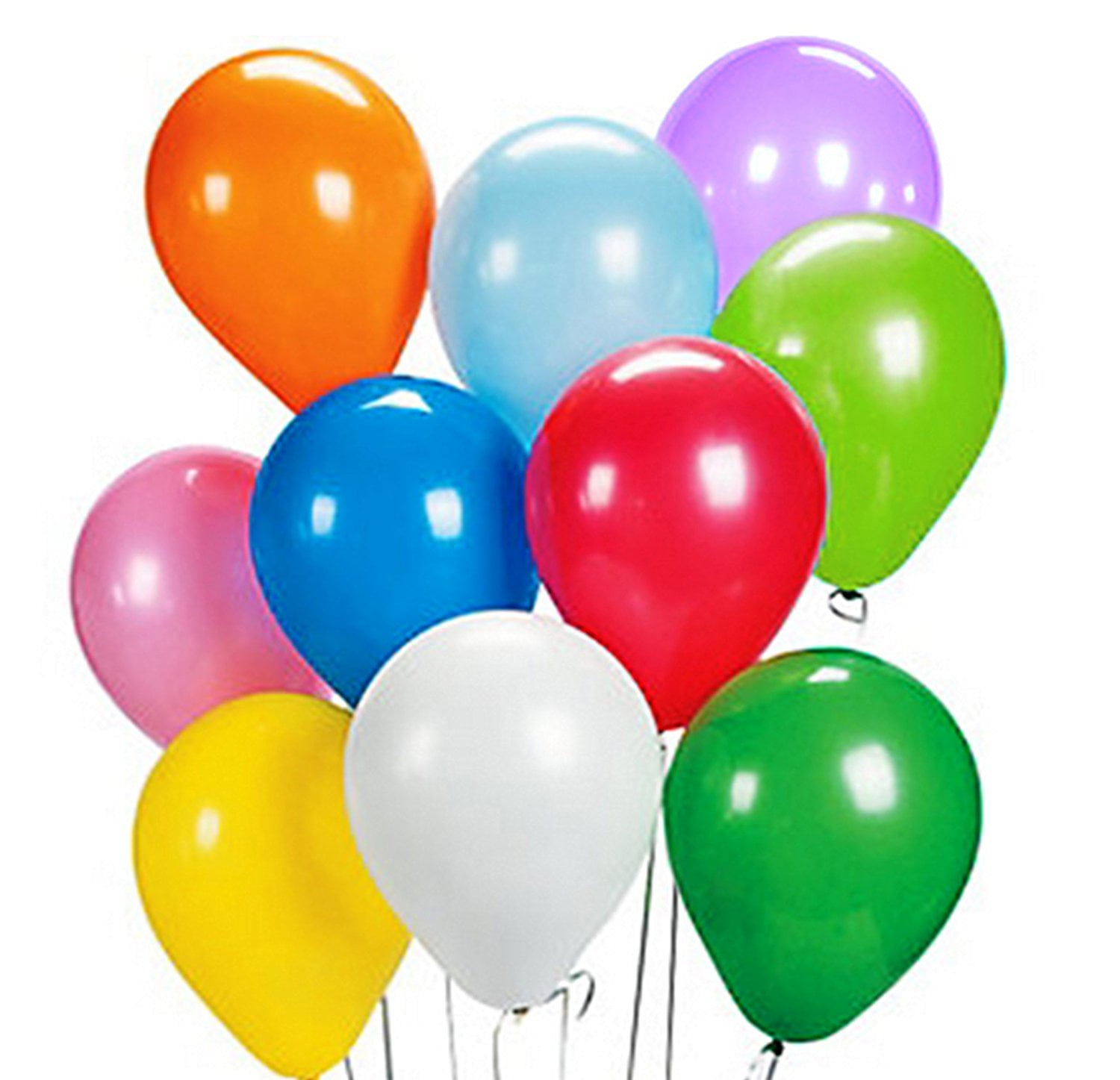 Play Kreative Colorful Latex Balloons Pack of 48 Bright Colored 9
