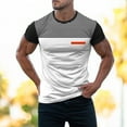 thumbnail image 2 of Sngxgn Mens Short Sleeve Gym Bodybuilding Tshirts Crewneck Tees Shirts Tops(White,L), 2 of 7
