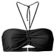 thumbnail image 1 of ¡Rebaja! Top de bikini Prolriy para mujer, de verano, con estampado de leopardo y estampado de leopardo, estilo bandeau, ropa de playa, sujetadores de baño para mujer, color negro, talla S, 1 of 2