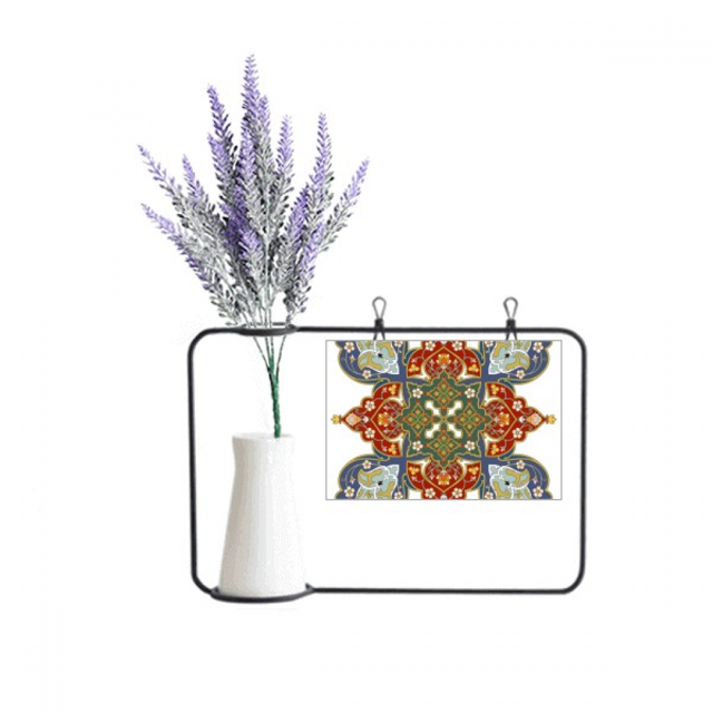 repeat flower illustration pattern Artificial Lavender Flower Vase Bottle Card