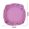 thumbnail image 4 of 2 Pcs Corn Kernel Split Office Chair Cover Simple Style Rotating Slipcover light purple, 4 of 9