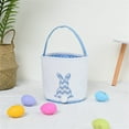 thumbnail image 4 of EastEr toysEastEr Bunny BaskEt with ChEvron DEsign, Soft Fabric, Pink and WhitE, PErfEct for Egg Hunts and Spring DEcor1Makes you happy, 4 of 4