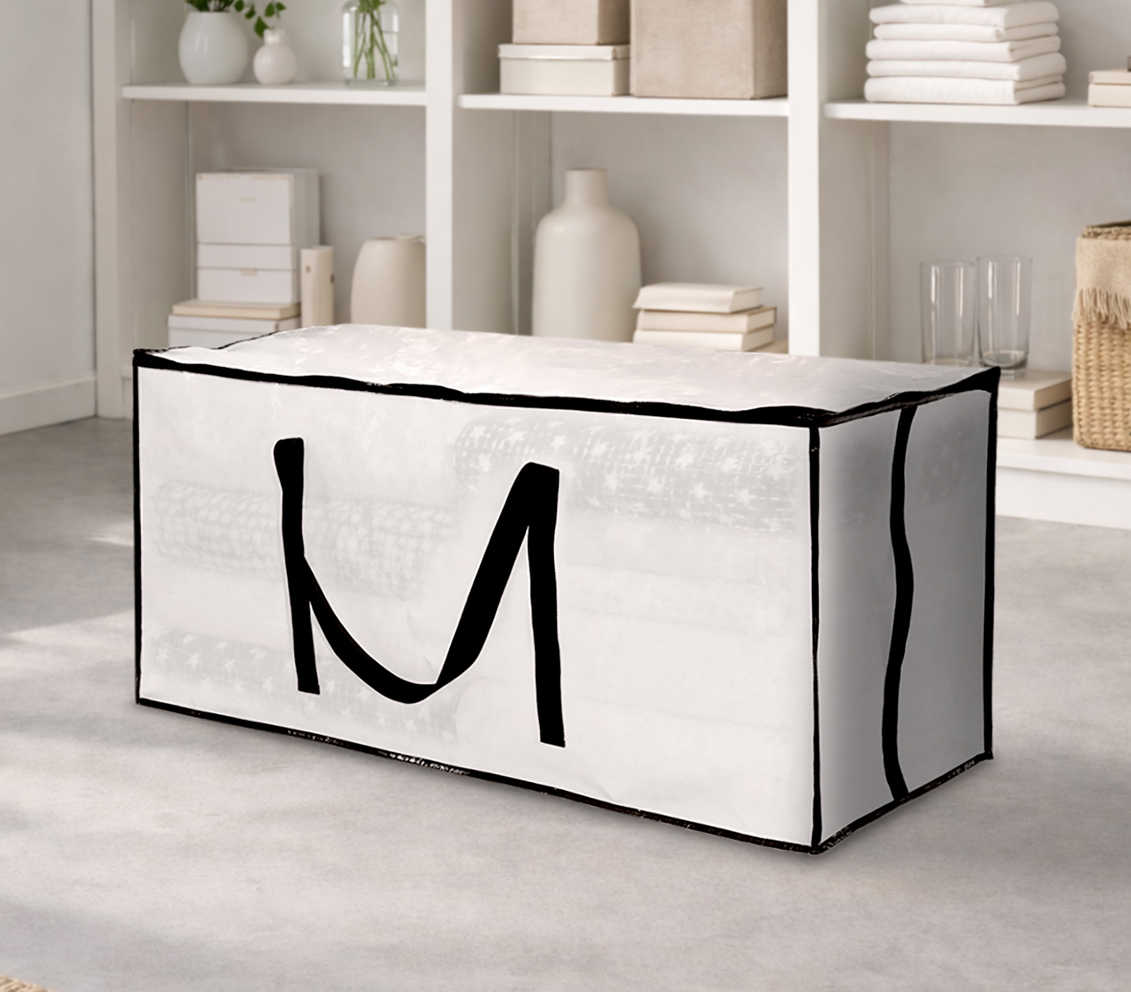 Mainstays Heavy Duty Clear 62 Gallon Storage Bag with Dual Carry Handles