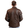 thumbnail image 2 of Classyak Men's Fashion Real Leather Front Pockets Jacket, 2 of 2