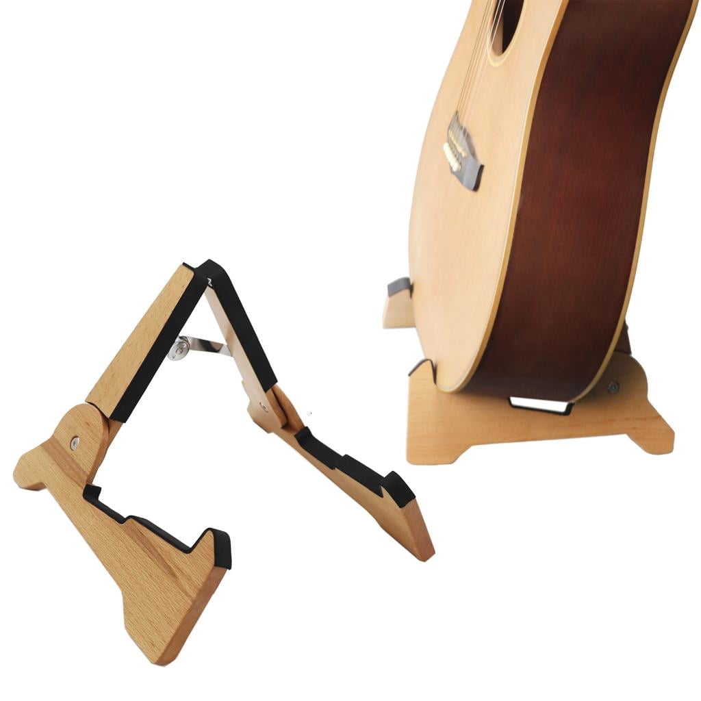 CEORPER Portable A-Frames Stand Wooden Guitar Stand A-Frames String Instrument Holder
