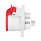 thumbnail image 4 of CA industrial 220380V 240415V del conector 3P+E+N 32A de la aviación de la prenda impermeable del zócalo IP44, 4 of 8