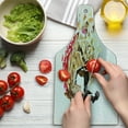 thumbnail image 3 of Diamond Cutting Board, Disappearing Wild Horse in Digital Polygonal Geometric Modern Design Cubism Art, Tempered Glass Cutting and Serving Board, Wine Bottle Shape, Tan Red Brown, by Ambesonne, 3 of 5