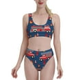 thumbnail image 2 of Picia Fire Truck 1 Women's High Waisted Bikini Scoop Neck Swimsuit Two Pieces Bathing Suit-, 2 of 8