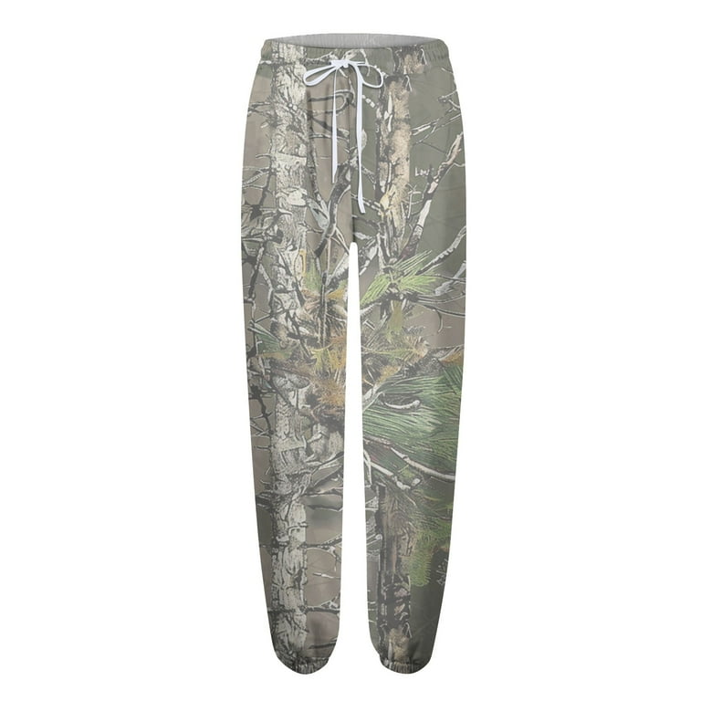Women's Camo Sweatpants Drawstring High Waisted Workout