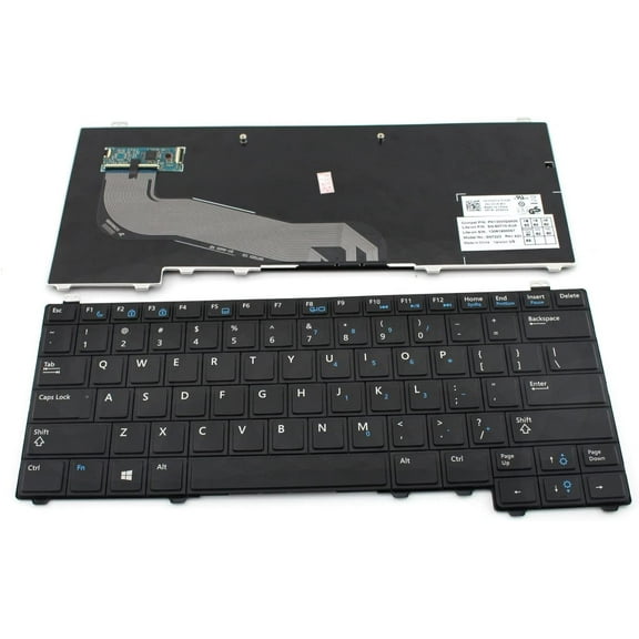 New Black US Layout Laptop Keyboard Without Backlit and Pointer Replacement for Dell Latitude E5440, 0Y4H14 Y4H14 PK130WQ3A00 MP-13B63US6698 13L054100255M PK130WQ2A00 V141025DS1