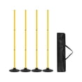 thumbnail image 3 of Colaxi 4Pcs Agility Training Poles Soccer Training Sticks Multifunction Portable Agility Practice Equipment for Rugby Outdoor Sports yellow, 3 of 8