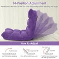 thumbnail image 4 of Costway Chaise de Sol Réglable à 14 Positions, Chaise de Jeu Pliante, Sofa, Coussinée, Violet, 4 of 8
