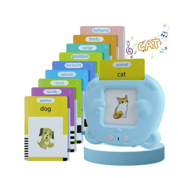 Talking Flash Cards Educational Toys,Toddler Toys for 2 3 4 5 Year Old Boys and Girls,Preschool Montessori Kids Toy Flash Cards for Birthday Gifts