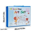 thumbnail image 4 of Art Supplies Set  208-Pack Drawing Art Set Kits With Trifold Easel  A4 Drawing Pad Crayons  Pastels  Watercolors  Pencils  Gift Case For Kidsteens Beginners, 4 of 5