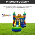 thumbnail image 4 of Pogo Bounce House Water Slide and Splash Pool with Blower, Rainbow Smiley Kids Inflatable Jumper, 4 of 8