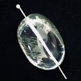 thumbnail image 3 of Lodalite Quartz Oval Pendant Bead | 30x21x14 mm | Clear Included | 1 Bead |, 3 of 12