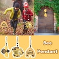 thumbnail image 2 of 6 Pcs Bee Beehive Ornaments Wood Bumble Bees Cutouts Decorations for Tree Tree Tray Wreath Christmas Festival Bee Kind Sign Crafts Home Hanging Decor, 2 of 8