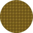 thumbnail image 1 of Ahgly Company Indoor Round Patterned Caramel Brown Area Rugs, 7' Round, 1 of 6