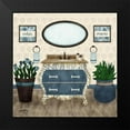 thumbnail image 2 of Noonday Design 20x20 Black Modern Framed Museum Art Print Titled - Time to Unwind I, 2 of 5