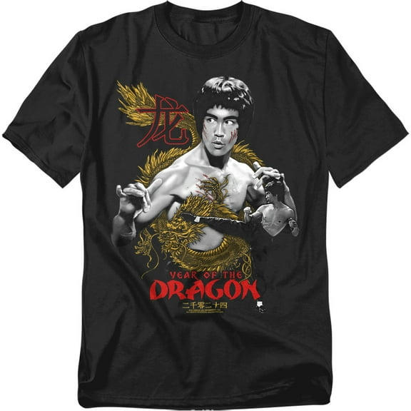 Bruce Lee T-Shirt Golden Year of The Dragon Unisex Graphic Tee For Men & Women